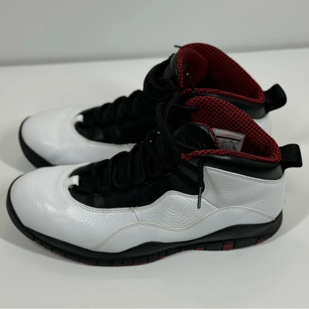 Air Jordan Retro 10 White/Varsity Red-Black Sneakers - Picture 4 of 16